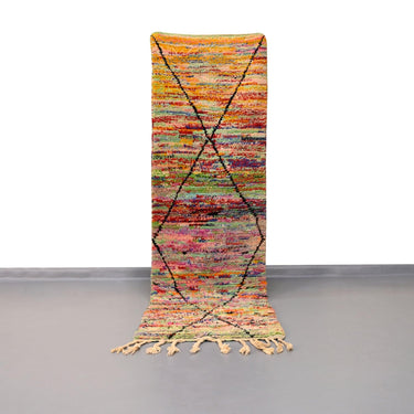Vintage Runner Moroccan Rug 2.4 x 8.2 feet - Ettilux Home